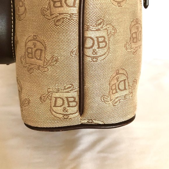 Authentic Dooney & Bourke Donegal Collection Satchel Tote Bag 2 Accessories - Picture 3 of 14